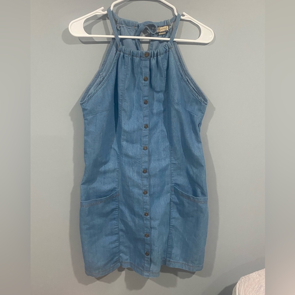Paper Crane Denim Dress